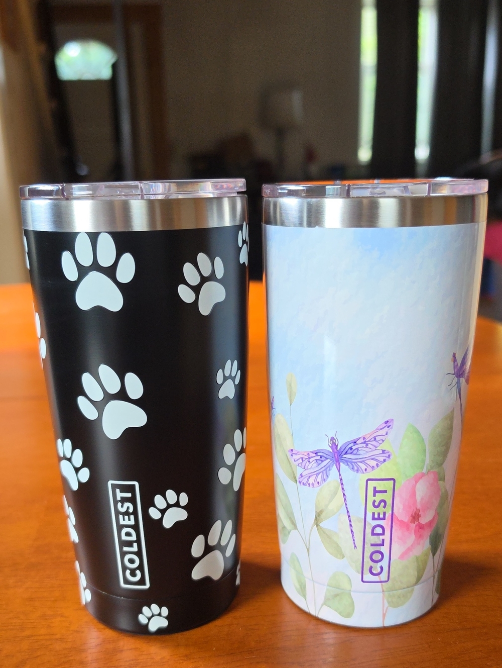 2 Coldest 20 oz Tumblers - Baby Paws & The Dragonfly